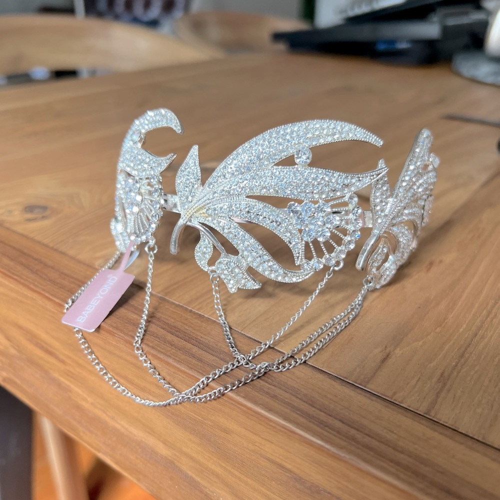 Babeyond rhinestones studded headband